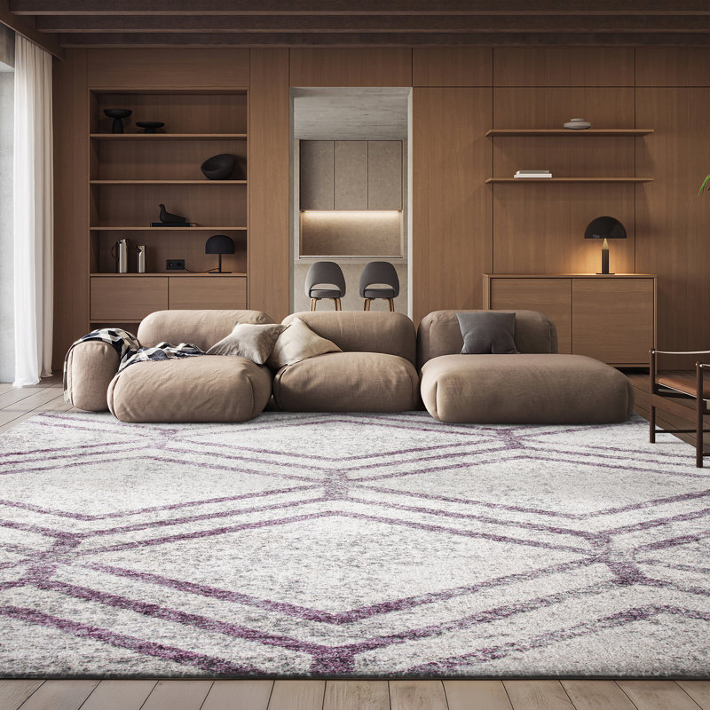 Tapis géométrique Garney, Carré 6 pi