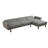 113" 2-Piece L-Shaped Convertible Sleeper Sectional-815055815