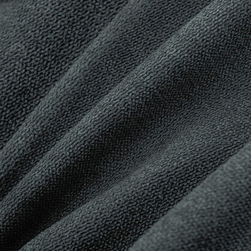  Housse carrée en chenille, Gris foncé, 18 po x 18 po