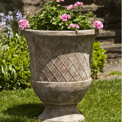 Pomezio Handcrafted Round Terracotta Outdoor Planter