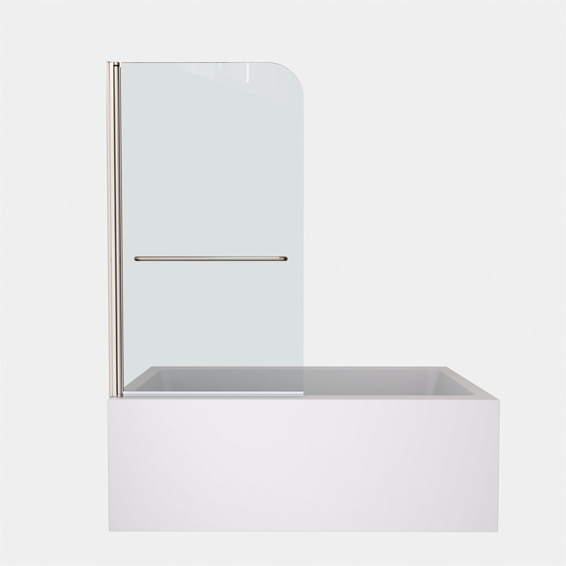 Pare-baignoire pivotant pour baignoire, Chrome chrome