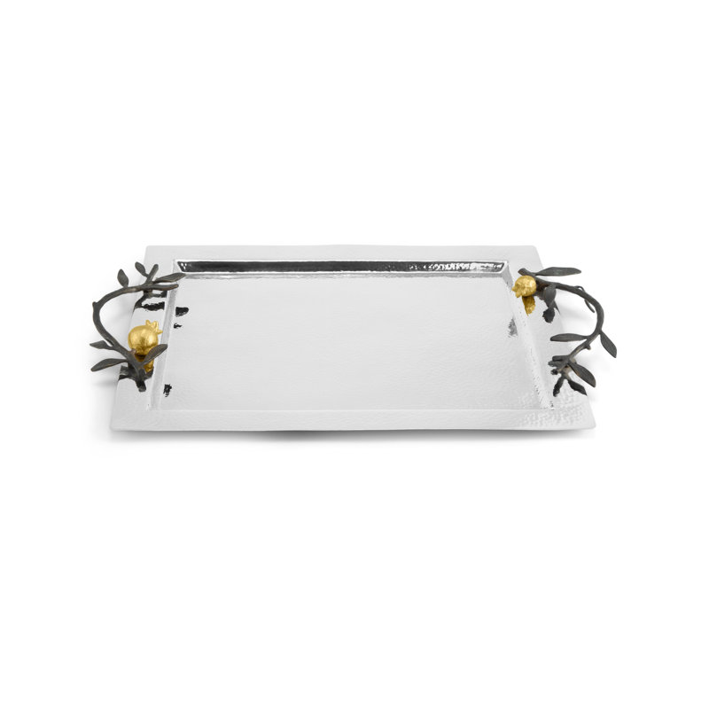 Pomegranate Serving Tray, 1.5" H x 19" W x 12.25" D