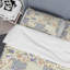 Ensemble de housse de couette en microfibre mauve à motif floral mauve et beige-1879934439