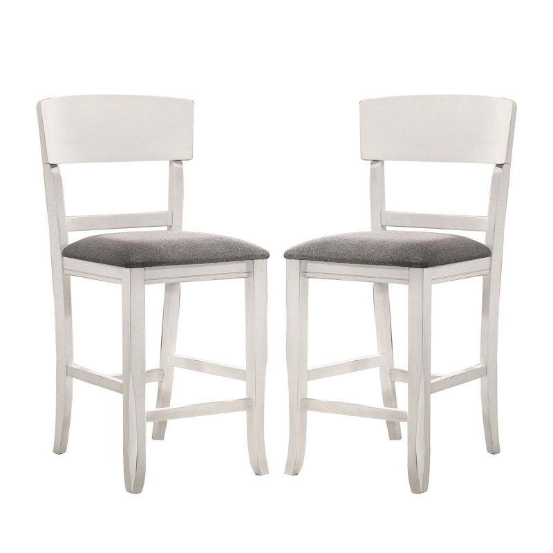 Ensemble de 2 chaises rembourrées en tissu