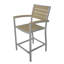 Chaise avec accoudoirs de comptoir POLYWOOD Euro-9705791-9705792