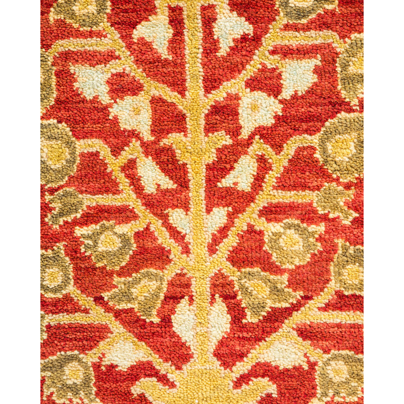 Rhonwen One-of-a-Kind 6' 1" X 9' 4" Hand Knotted Area Rug