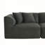 Canapé en velours avec repose-pieds 122 po-1251053817