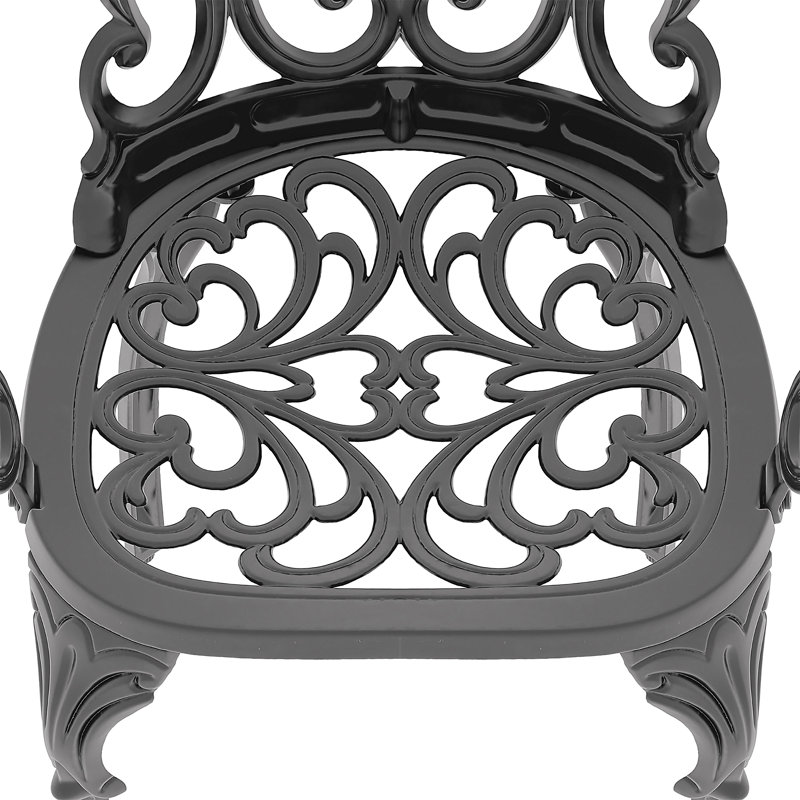 Cast Aluminum Patio Furniture With Cushions, 4