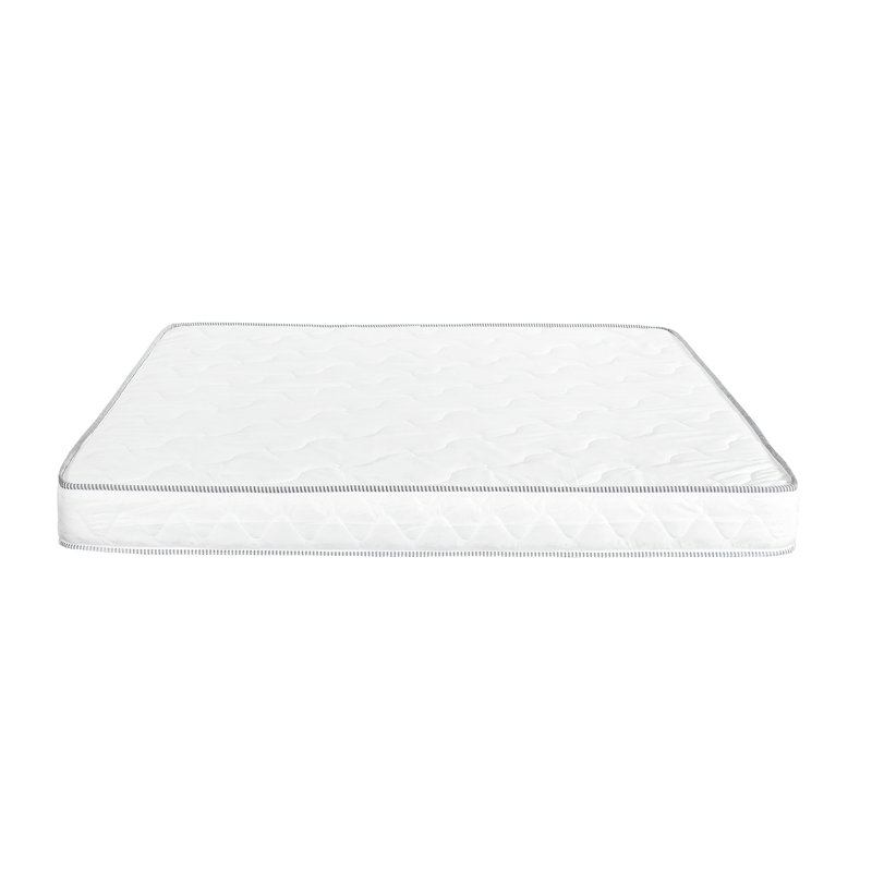 Pleine grandeur 6 po Matelas réversible en mousse blanche à double face, soutien pour les personnes qui dorment sur le dos et le ventre,