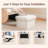 16" Wide Cube White Storage Ottoman-120892862