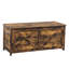 Banc de rangement et boîte de rangement brun rustique avec 2 charnières de conception rétro pour la chambre à coucher d'entrée 39,5 "L15,7" l 17,7H couleur 300 - Capacité de poids-129017345-129017347