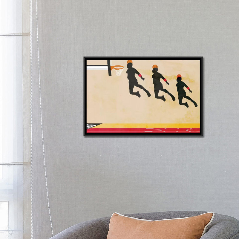 « enornement de la victoire », impression sur toile, H 18 po x l 26 po x P 1,5 po, Toile avec cadre noir, Pas de tapis