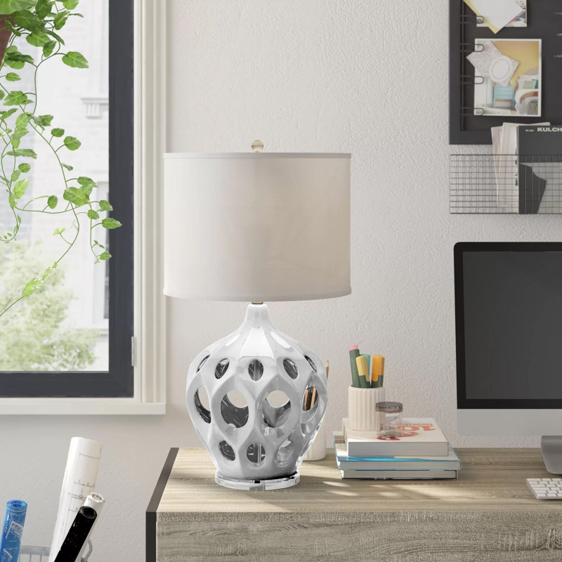 Lampe de table 29 po Faticanti, Blanc