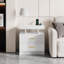 Bedside Table with RGB Sensor Lights, Starlight Projections, Charging Station, Bluetooth and Speaker-1146034920