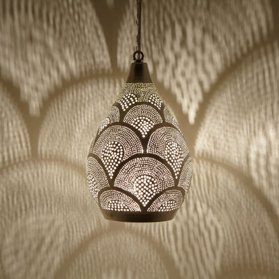 Sabia 1 - Light Silver Single Pendant