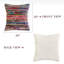 Coussin décoratif rayé multicolore fait à la main Kennamer-132116542