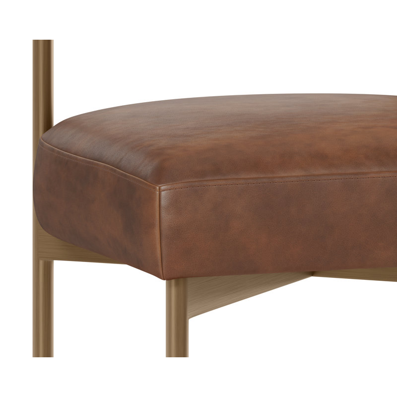 Seneca Upholstered Stool with Metal Frame