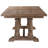 McKew Fir Rectangular Solid Wood Top with Solid Wood Base Dining Table
