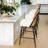 Upholstered 26.5" Rattan Counter Stool