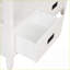 Table basse en pin antique blanc antique - Rangement spacieux, assemblage facile pour le vestibule et la chambre à coucher-1581406924