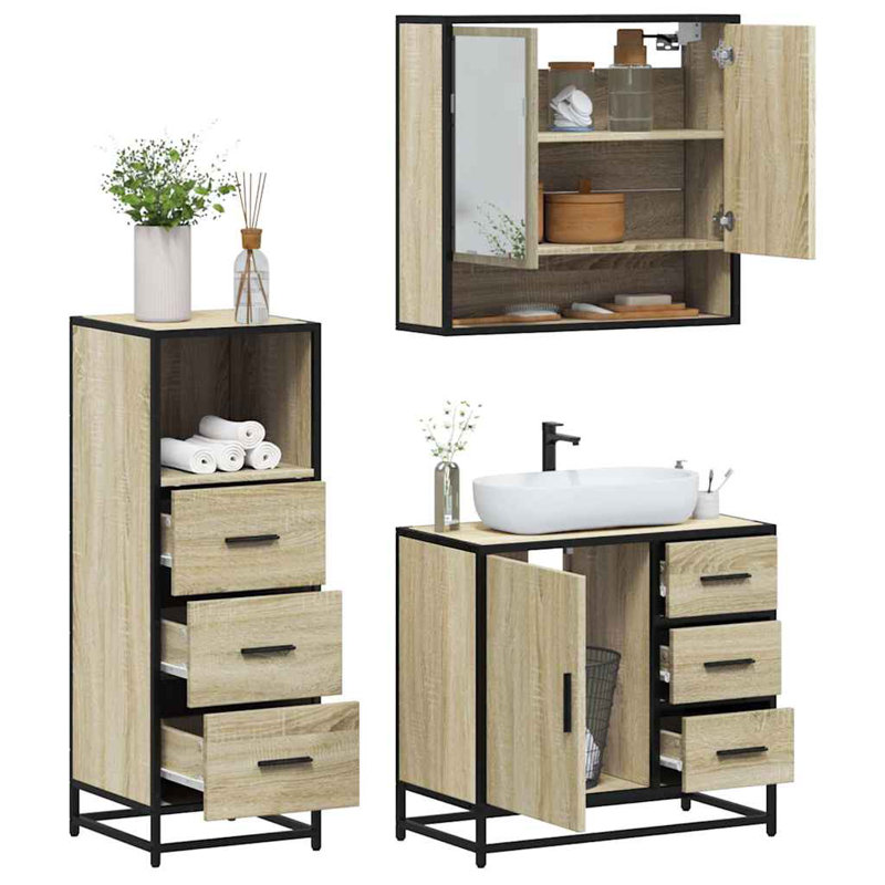 Bathroom Furniture Suite, Sonoma Oak