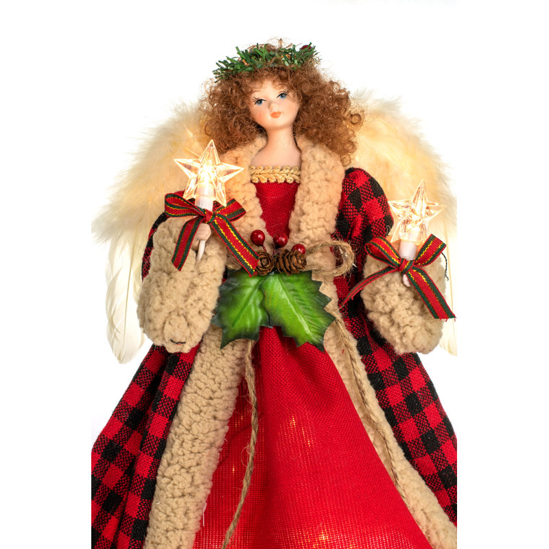 14'' Fabric Lighted Tree Topper