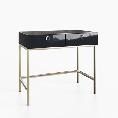 LYRA 228.6cm Glass Top Console Table