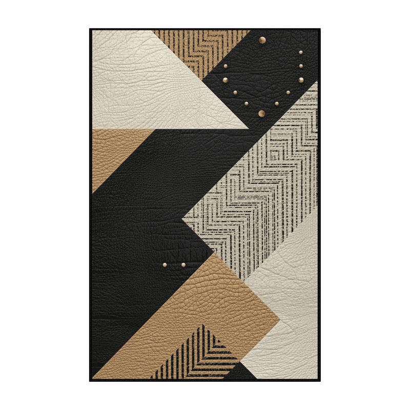 Tapis gris lavable à la machine à motif géométrique moderne à motif géométrique Bishopston, 2 pi x 3 pi