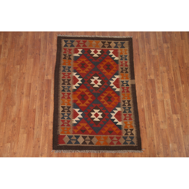 Geometric Kilim Oriental Area Rug 3x5