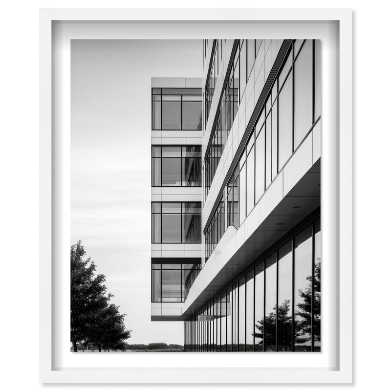 Glass Labyrinth II Print by Oliver Gal, 25.5"H x 31.5"W, White Shadowbox