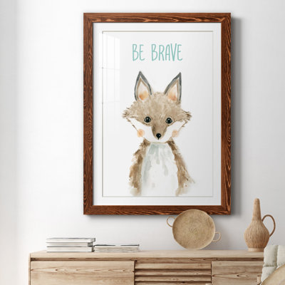 Be Be Brave Fox - impression encadrée