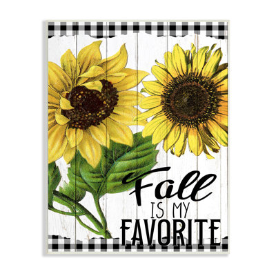 «Fall Autumn», citation de tournesol, motif rustique par Ann Bailey - impression