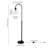 Sara 70'' Blackened Bronze Arched Floor Lamp