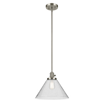 Luminaire suspendu conique 1 lumière 11,75 po