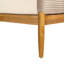 Ensemble de conversation moderne pour 7 personnes en bois d'acacia avec corde tissée, table basse et table basse Leonel