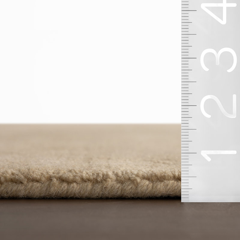 Gania Modern Ivory Rug, Rectangle 9'6" x 13'6"