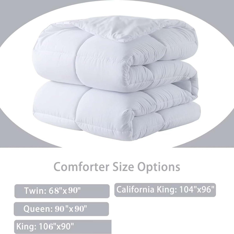 Édredon en duvet d'oie toutes saisons 750In³ / Oz, Édredon en duvet de taille simple