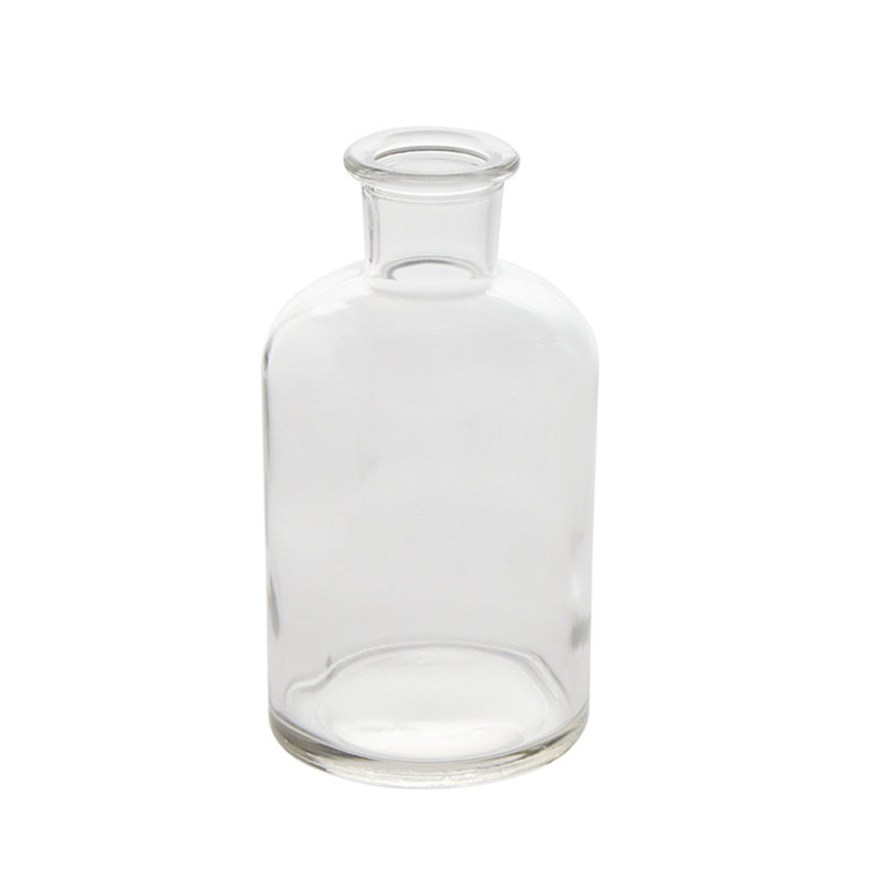 Vase de table en verre , H 4,75 po x l 2,5 po x P 2,5 po