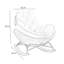 Chaise berçante décontractée de couleur assortie-100510847-100510844