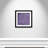 Eada 'Vibrant Purple Square I' Framed Print