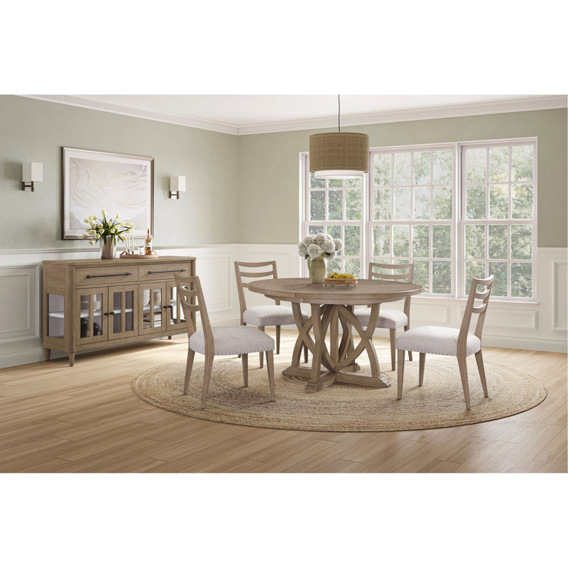 Ensemble de 2 chaises d'appoint Ladderback, Sable