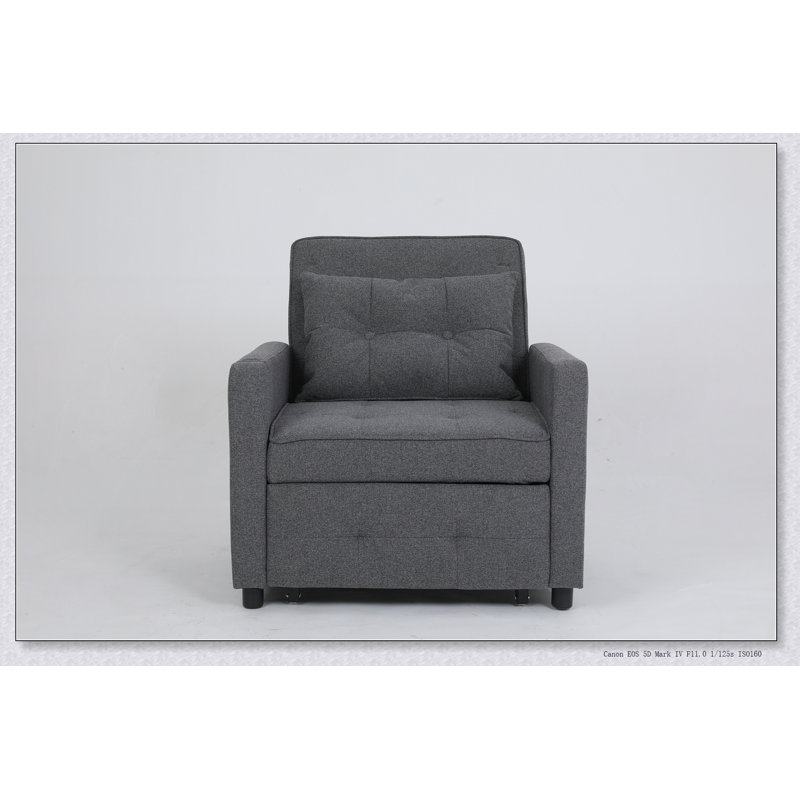 3-In-1 Convertible Sleeper Chair With Adjustable Backrest, USB Ports, And Side Pocket For Maximum Comfort And Convenience