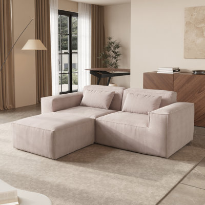 Canapé modulaire avec repose-pieds 3 pièces Boneless