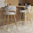 Kristyn Upholstered Counter Stool with Metal Frame-1947774187