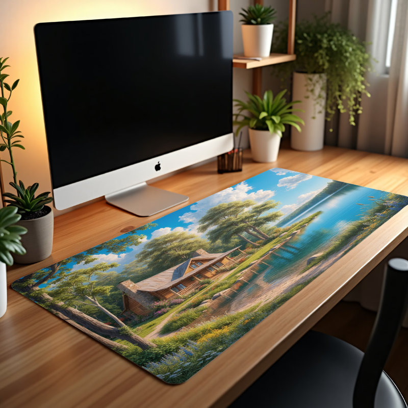 Polyester Desk Pad, 31.5x15.5