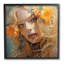Fille et fleurs orange, estampe numériqueArtbyRB-594055506-546216362
