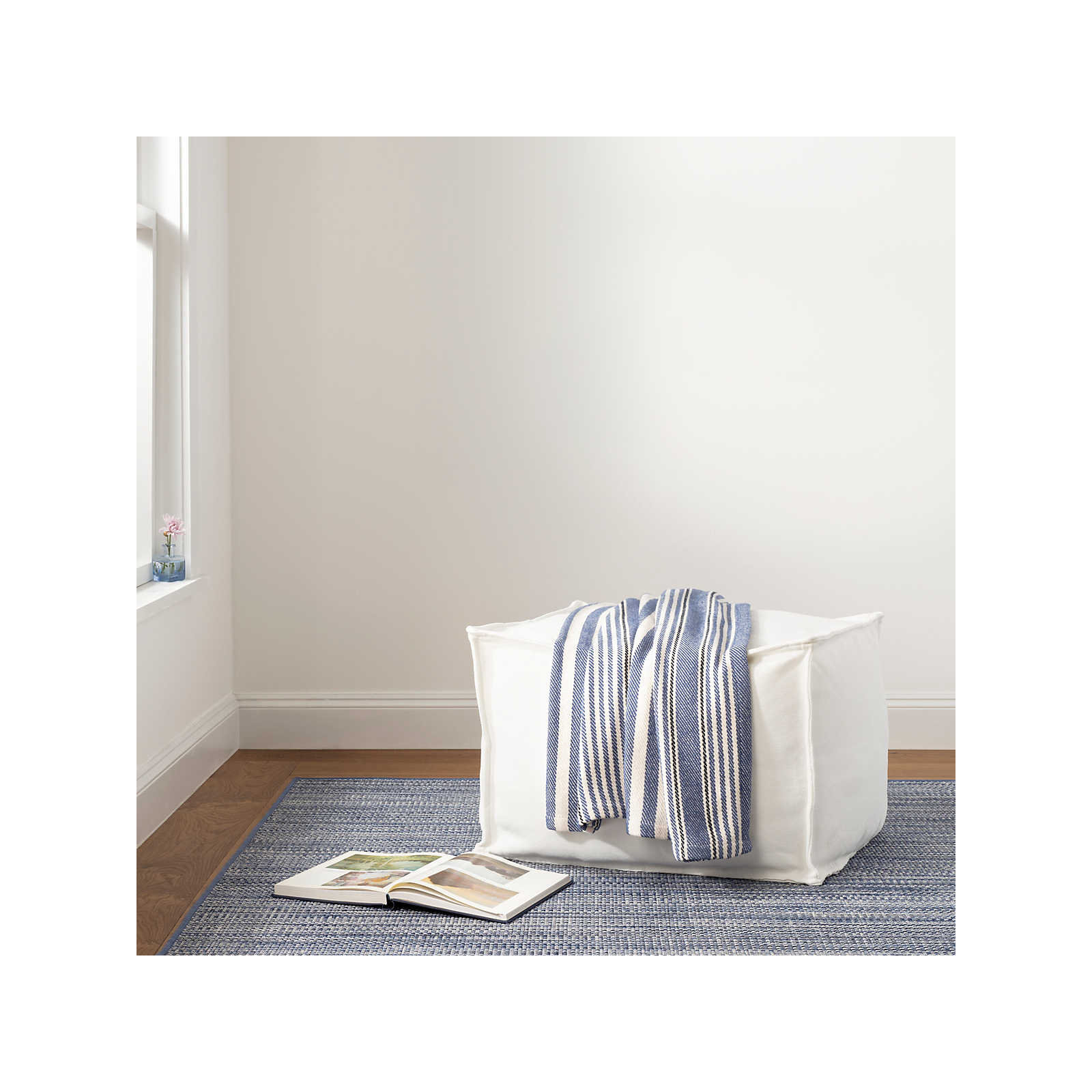 Rugby Stripe Denim Throw