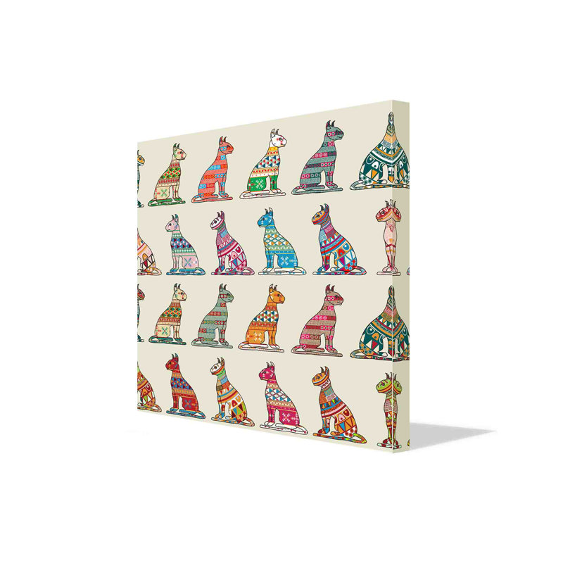Cats Of Egypt by Andrew Lee - Wrapped Canvas Print, 127cm H x 127cm W