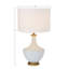 Lampe de table en céramique avec accents dorés-1730463997