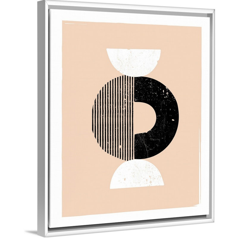RetroGeo - Candy - reproduction sur toile, H 22 po x l 18 po x P 1,75 po, Cadre flottant blanc